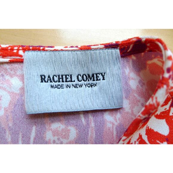 RACHEL COMEY New York Red Floral Spright Top Blouse Made USA Shopbop 6 $325 - Picture 7 of 16